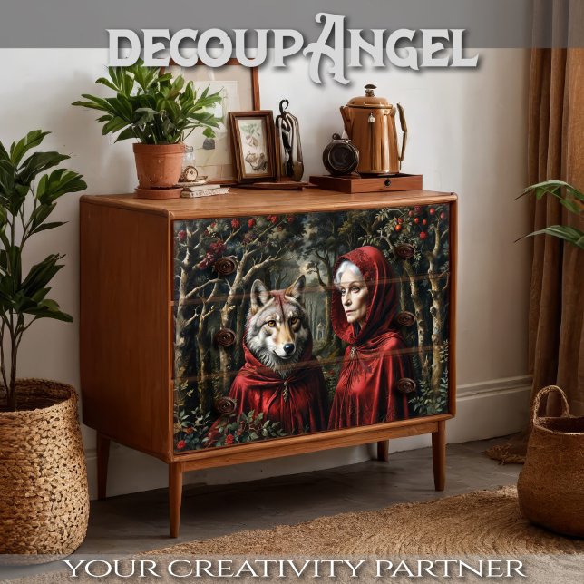  Red Riding Hood and the Wolf: Partners in Time Tissue Paper (Creator Uploaded)