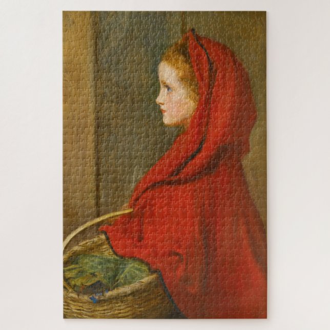 Red Riding Hood (by John Everett Millais) Jigsaw Puzzle (Vertical)