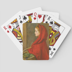 Red Riding Hood (by John Everett Millais) Playing Cards