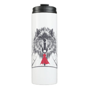 Red Riding Hood Costume Gif For Girls Thermal Tumbler