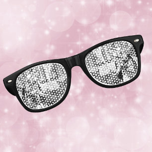 Red Riding Hood Fairy Tale Wolf Black White Retro Sunglasses