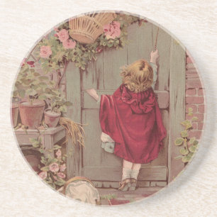 Red Riding Hood Knocks on the Door Coaster