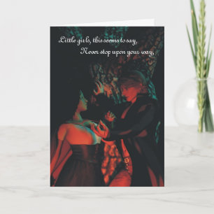 Red Riding Hood Werewolf Halloween Greeting Card