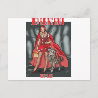 Red Riding Hood - Wolf Tamer Postcard
