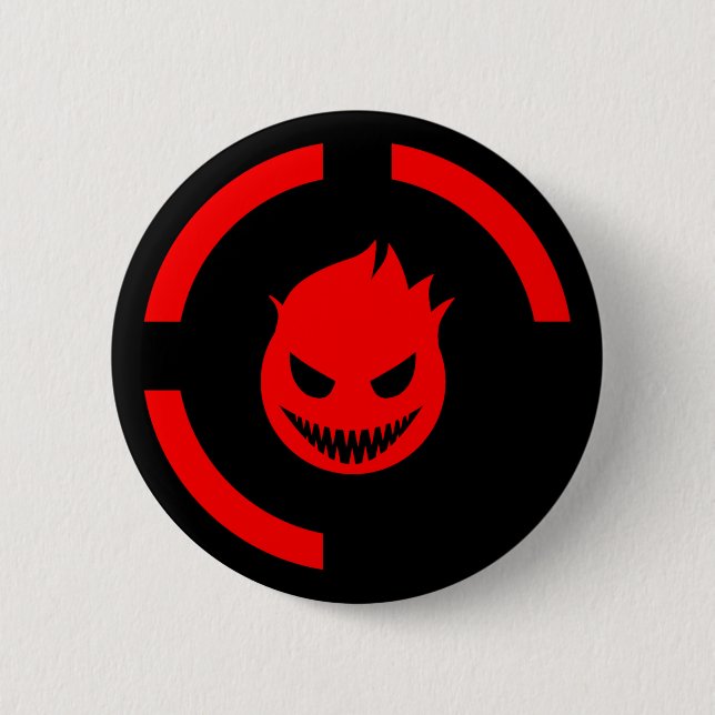 Red Ring of Death 6 Cm Round Badge (Front)
