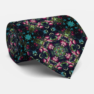Red Ripe Apples On Tree Abstract Tie