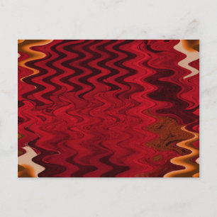 red ripple postcard