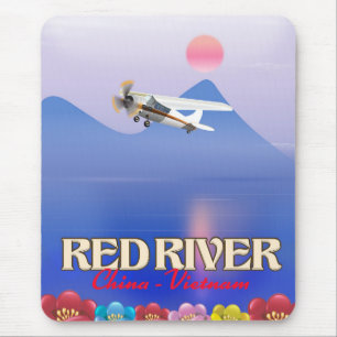 Red River Cambodia Vacation poster Mouse Pad