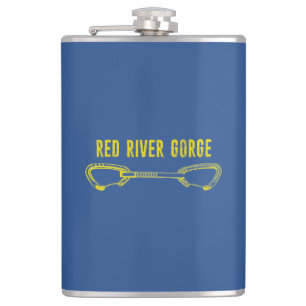 Red River Gorge Climbing Quickdraw Hip Flask
