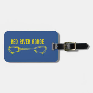 Red River Gorge Climbing Quickdraw Luggage Tag