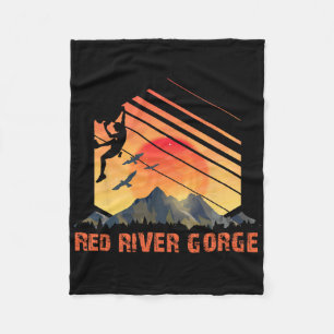 Red River Gorge - Climbing Rock Climbing Red River Fleece Blanket