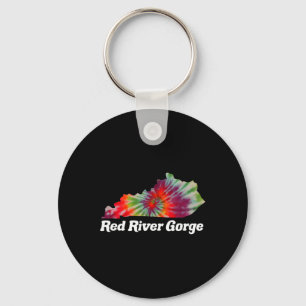 Red River Gorge Climbing Rrg Kentucky Tie Dye  Key Ring