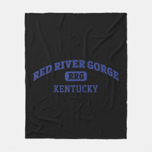 Red River Gorge College Style Rock Climbing Area D Fleece Blanket