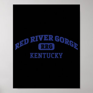 Red River Gorge College Style Rock Climbing Area D Poster