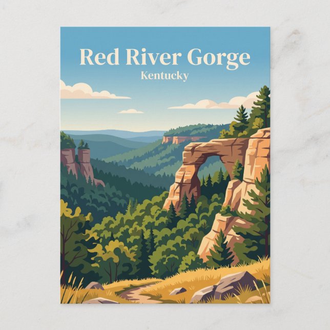 Red River Gorge Geological Area USA Postcard (Front)