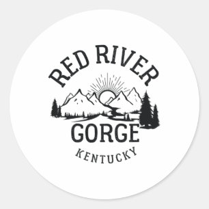 Red River Gorge Hike Kentucky Parks Hiking Classic Round Sticker