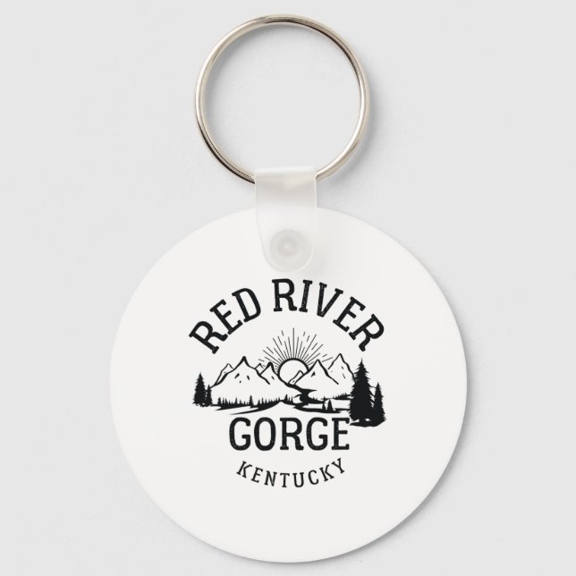 Red River Gorge Hike Kentucky Parks Hiking  Key Ring (Front)