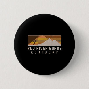 Red River Gorge Rock Climbing Boulderer Mountain C 6 Cm Round Badge