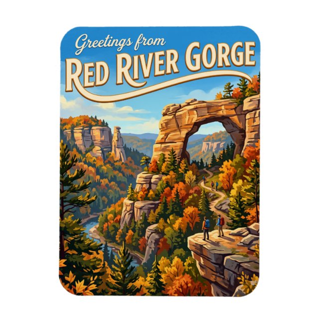 Red River Gorge USA Magnet (Vertical)