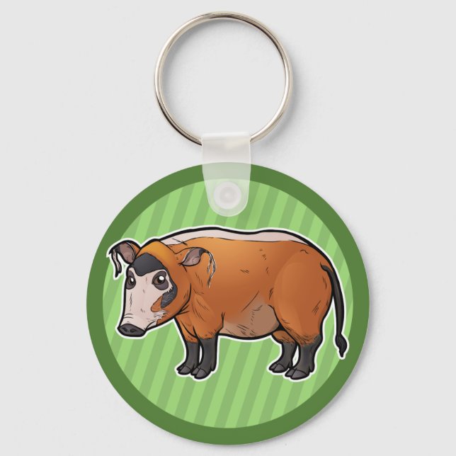 Red River Hog Key Ring (Front)