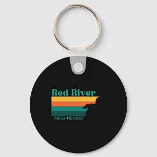 Red River Horseback Riding Trail 70s Retro New Mex Key Ring