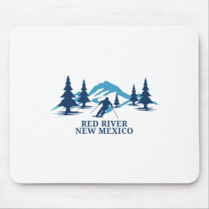 Red River New Mexico Ski Resort Skiing Skier _1 Mouse Pad
