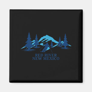 Red river new mexico ski resort skiing skier magnet