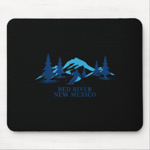 Red river new mexico ski resort skiing skier  mouse pad