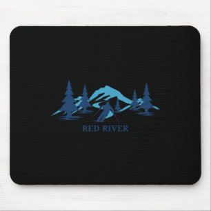 Red River New Mexico Ski Resort Skiing Skier Mouse Pad