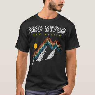 Red River New Mexico USA Ski Resort 1980s Retro 1 T-Shirt