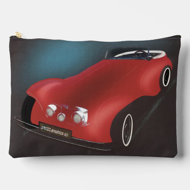 Red Roadster Large Pouch (Front)