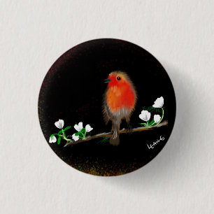 Red Robin badges and pins, original art drawing