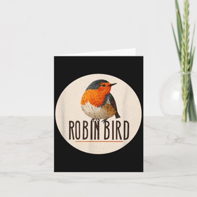 Red Robin Bird Look Card (Front)
