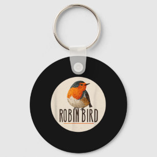 Red Robin Bird Look Key Ring
