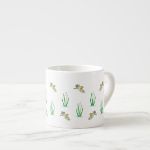 Red Robin Birds and Snowdrops Espresso Cup