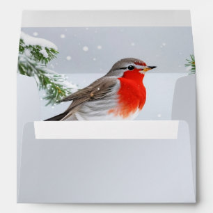 Red Robin Holiday Christmas Envelope