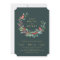 Red Robin Holiday Wreath Party Invitation