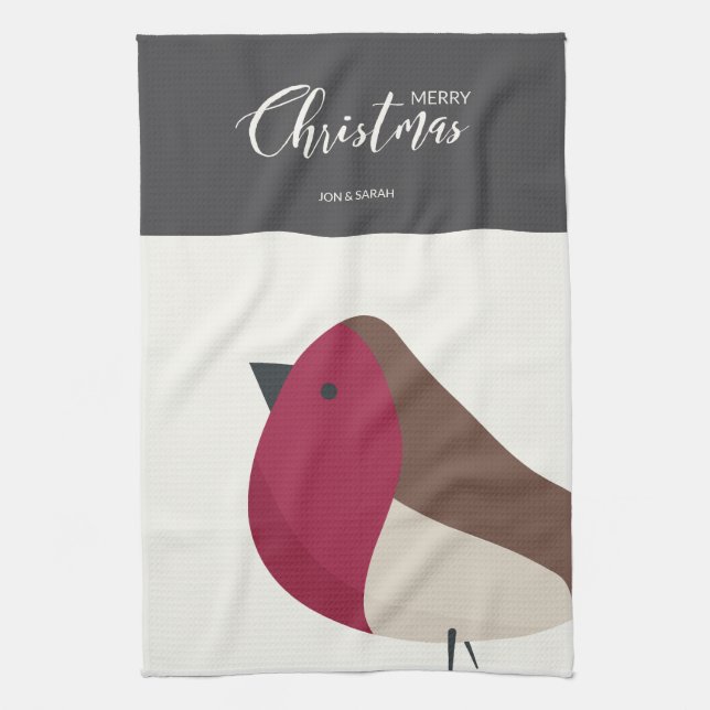 Red Robin  Tea Towel (Vertical)
