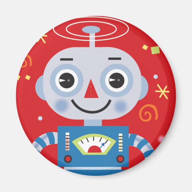 red robot magnet (Front)