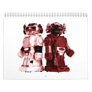 red robots calendar