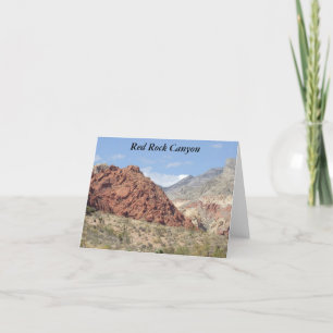 Red Rock Canyon, Mojave Desert, Near Las Vegas Card