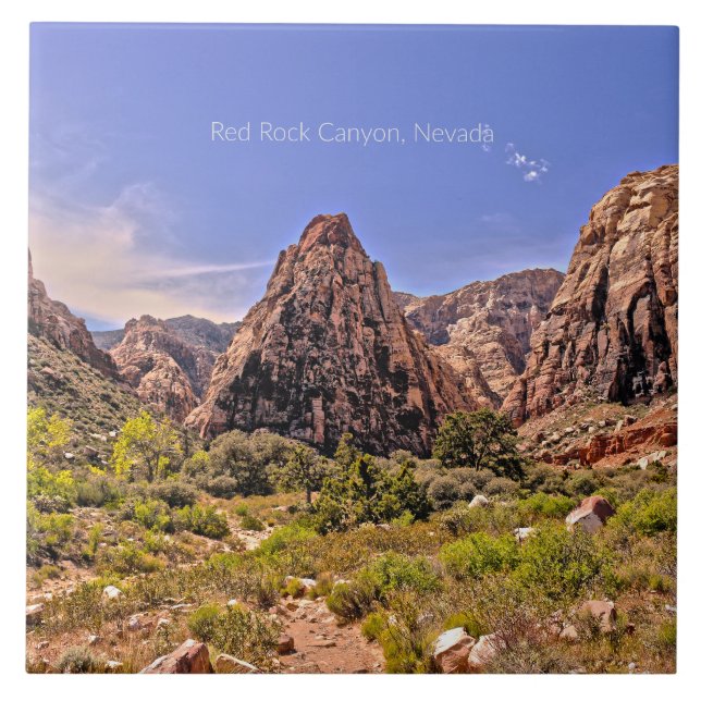 Red Rock Canyon, Nevada Ceramic Tile (Front)
