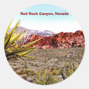 Red Rock Canyon, Nevada Classic Round Sticker