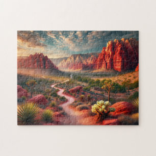 Red Rock Canyon Nevada Scenic Landscape Jigsaw Puzzle