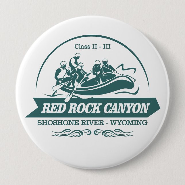 Red Rock Canyon (rafting 2) 10 Cm Round Badge (Front)
