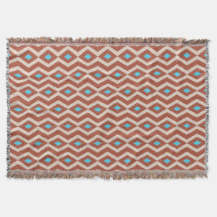 Red Rock Diamond Zigzag Throw Blanket