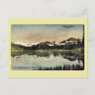Red Rock Lake, Boulder, Colorado Vintage Postcard