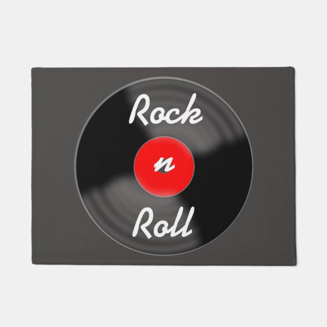 Red Rock N Roll Record Doormat  (Front)