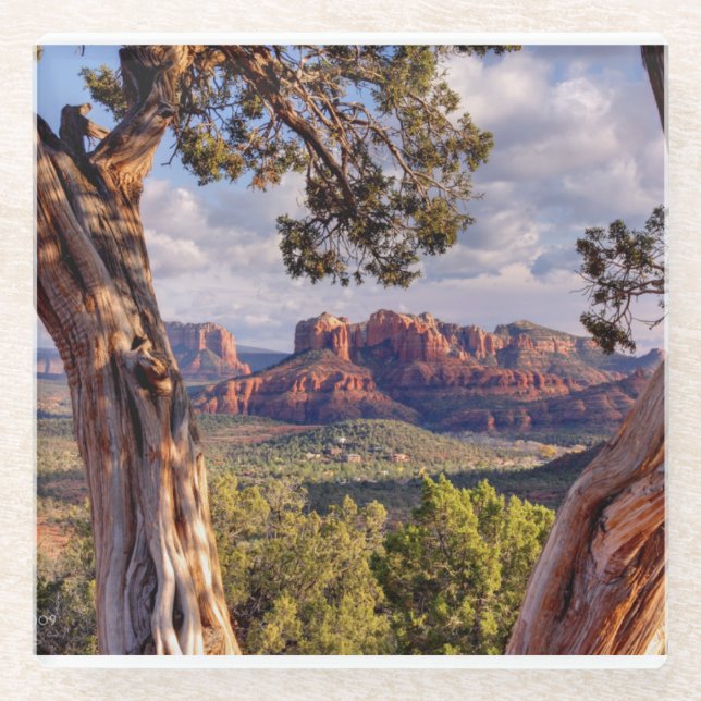 Red Rock | Sedona Arizona Glass Coaster (Front)