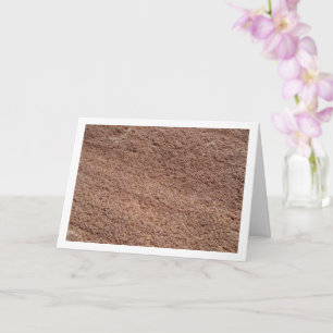 Red Rock, Stone Background Card